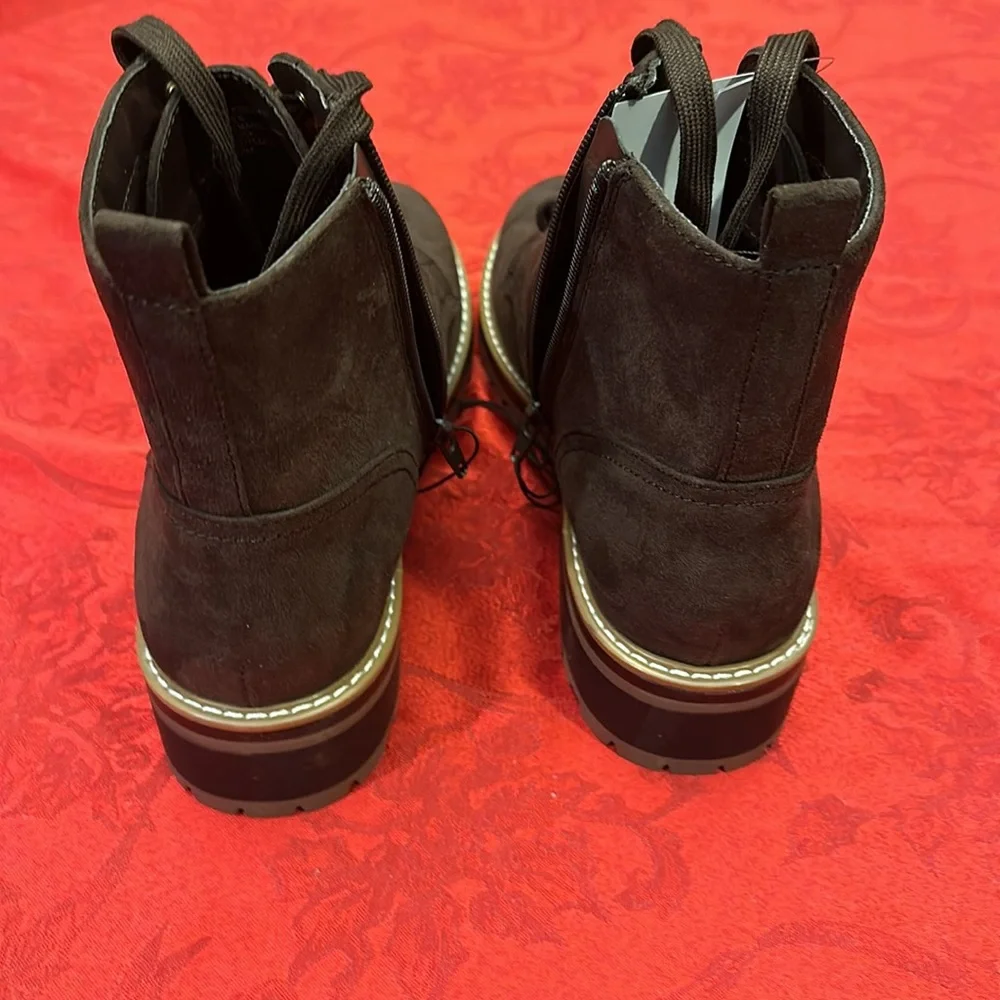 Kensie kasha brown ladies side zipper boot color, brown size 10 & 6 NIB - Picture 2 of 12